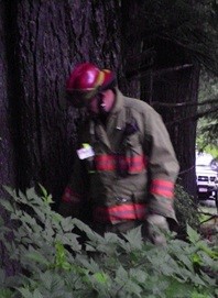 Fireman at Rescue Squad Drill